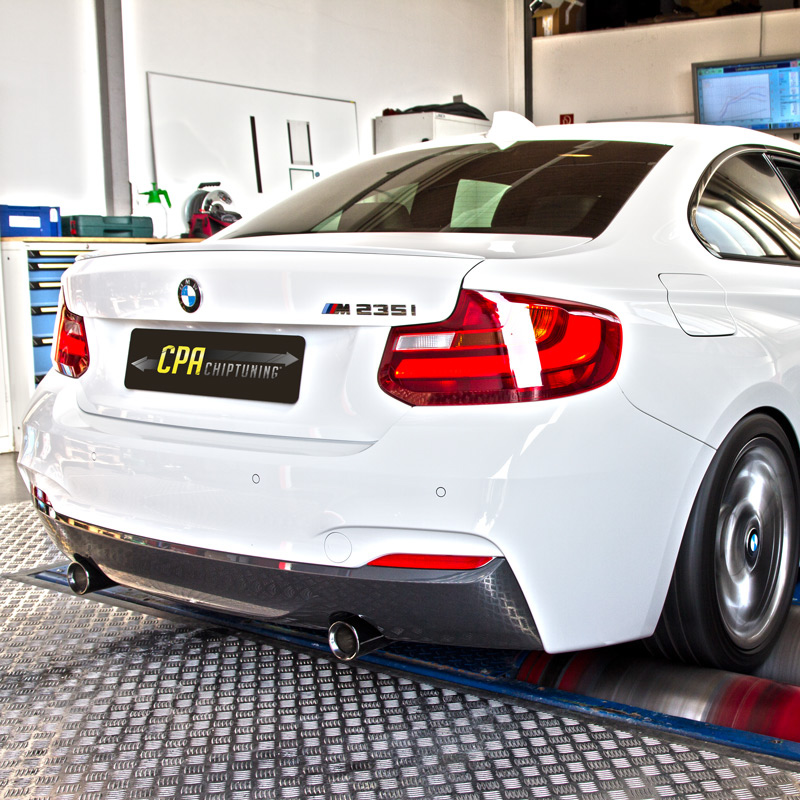 El BMW M235i en el banco de pruebas