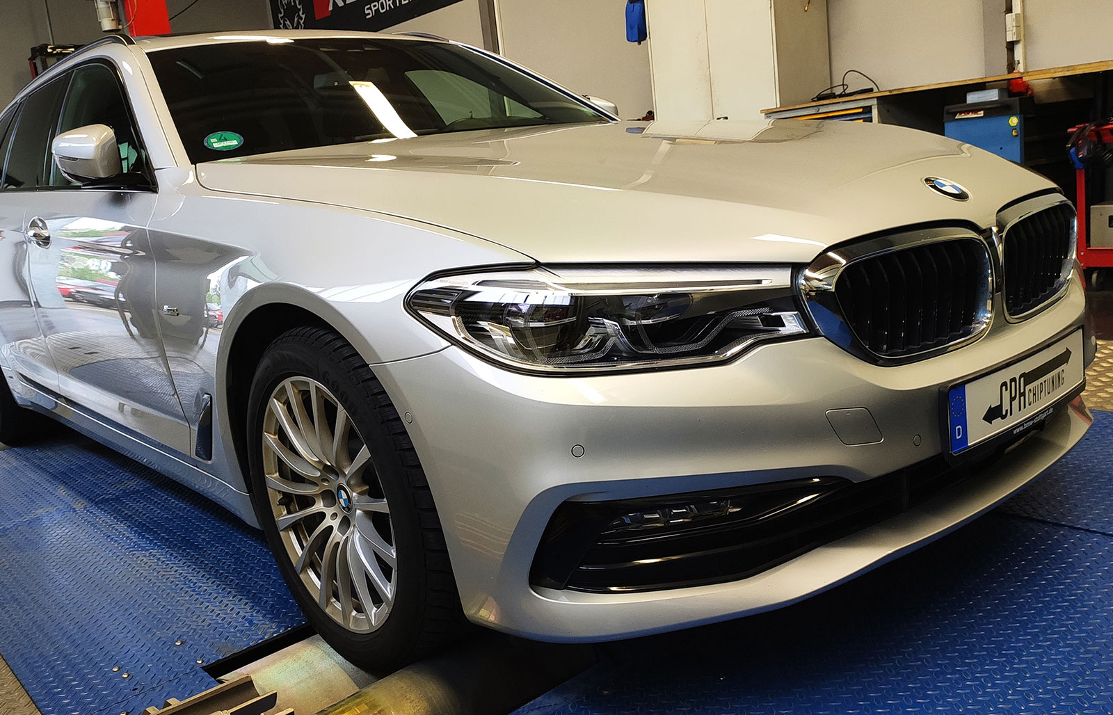 BMW Serie 5 en el banco de pruebas