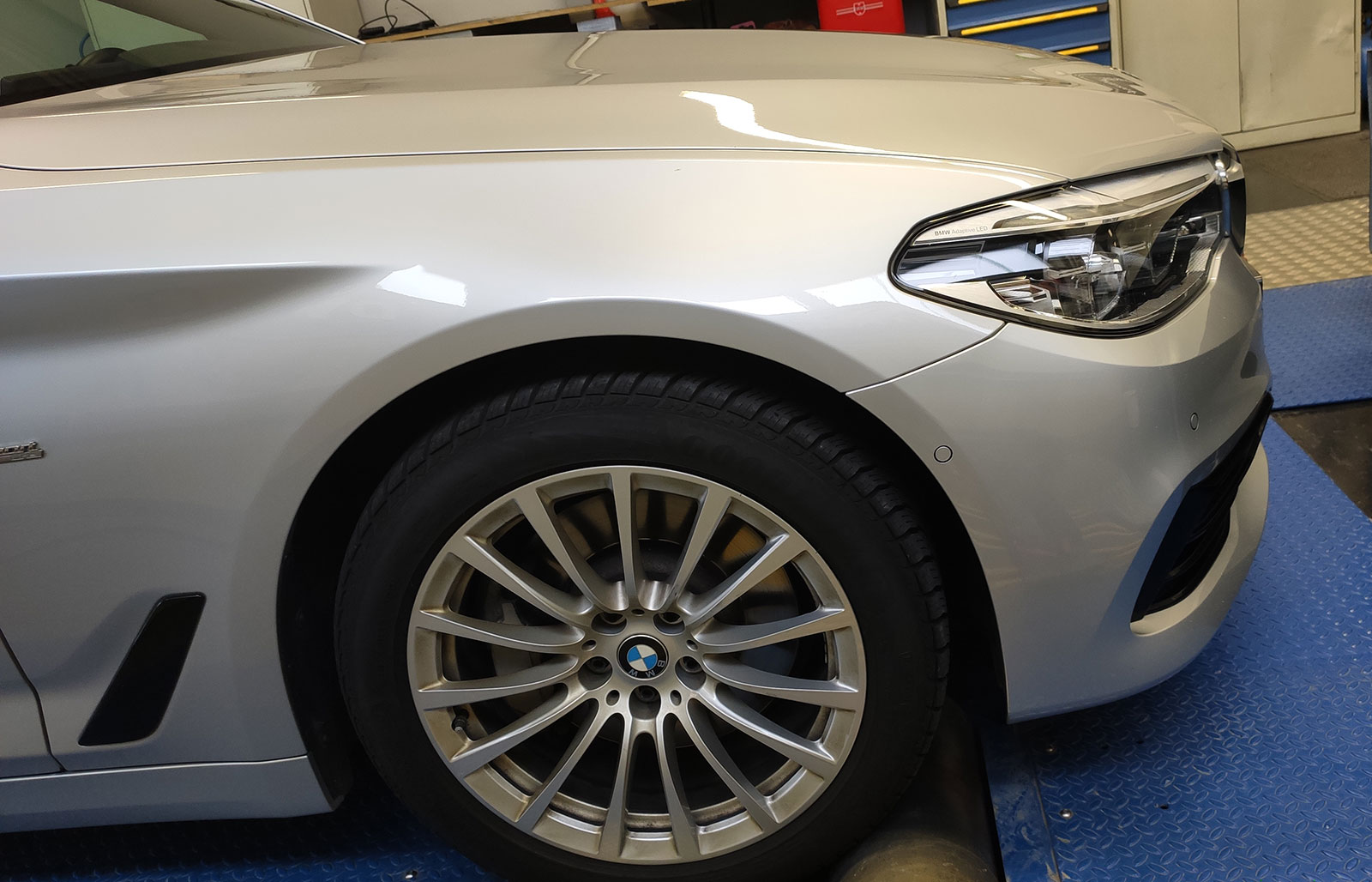 BMW Serie 5 en el banco de pruebas