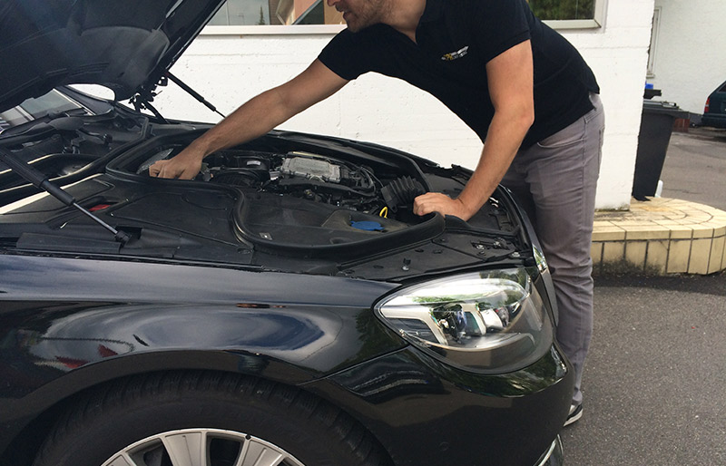 La clase de lujo de Stuttgart en la prueba en CPA