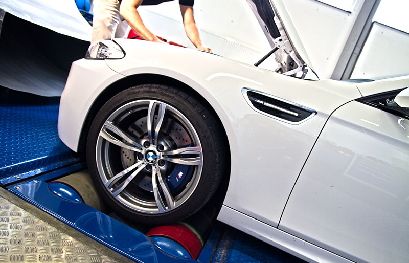 El BMW M5 (F10) en el banco de pruebas