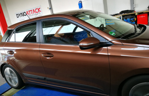 El Hyundai i20 en el banco de pruebas