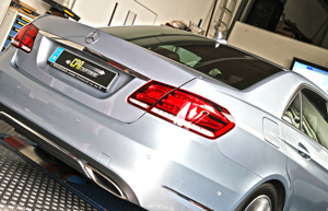 El nuevo Mercedes E400 (W212) en el banco de pruebas